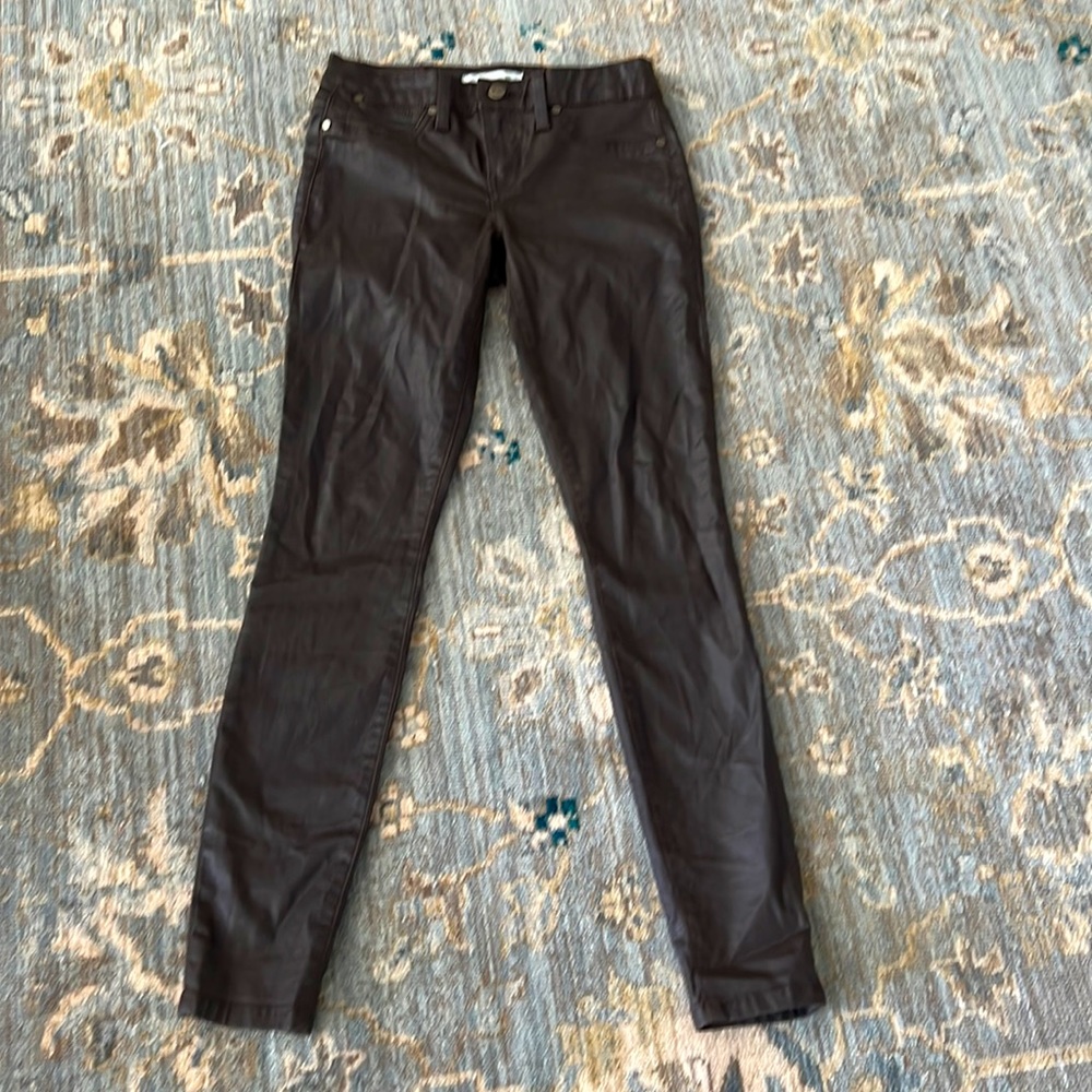 Henry and Belle brown coated skinny jeans size 25